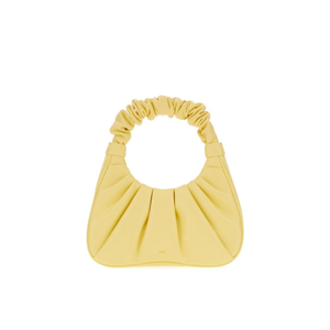 El bolso de diseñador más vendido JW Pei Yellow Gabbi Bolso bordado con logotipo contrastante en la parte delantera - Product Image 1