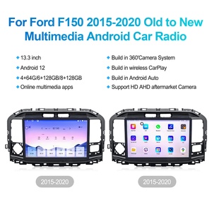 New 13.3" Touch Screen Multimedia Android Car Radio for Ford F150 Raptor 2015 2020 <b>Auto</b> Head Unit Monitor Carplay Navigation - Product Image 4