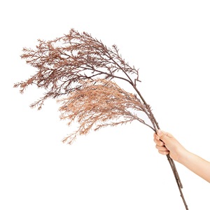CallaFloral Fleurs artificielles séchées effet givré, plantes aquatiques, beige marron, décoration de mariage, légères, en PVC souple - Product Image 5