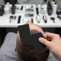 Kit professionnel de coiffure pour hommes : outils de façonnage de barbe, gabarit de coupe de cheveux, pochoir de barbier, peigne de toilettage pour la coupe et le coiffage des cheveux