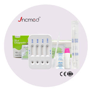 ईएचआर बाबा एएनए एब सीएचडब्ल्यू एजी एर्लिचिया/बेबेशिया/अनाप्लाज्मा/हार्टवर्म पशु डायग्नोस्टिक कॉम्बो टेस्ट किट कैनाइन 4 इन 1 के लिए - Product Image 2