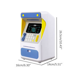Hucha electrónica de reconocimiento facial de imitación para niños, máquina <span class=keywords><strong>ATM</strong></span>, caja de efectivo, juguete para niños, Rollo automático, ahorro de dinero - Product Image 5