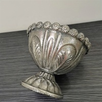 Vase à fleurs en métal O-298 fait à la main Antique or argent métal Vases à fleurs fer pour mariage maison décoration de sol de table
