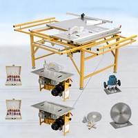 Machine à travailler le bois robuste et scie à table stable pour le travail du bois avec une grande efficacité pour les ateliers de travail du bois commerciaux