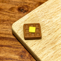 Kit de Décoration pour Maison de Poupée : Miniatures de Gaufres, Toasts et Bonbons au Gingembre en Résine pour Accessoires de Cuisine, Idéal pour Photos et Jouets BJD