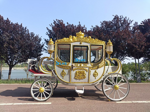 Low Speed Electric Prince Carriage/Scenic Spots Wedding Carriage/High Quality Royal Carriage for Sale - Product Image 5