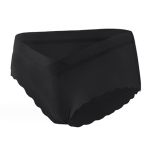 Biancheria intima di seta di ghiaccio senza cuciture per donne incinte pantaloni Bikini prenatali di supporto addominale a vita alta stile Sexy - Product Image 2