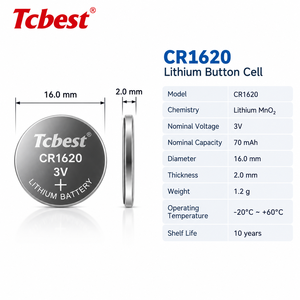 Pile bouton au lithium <span class=keywords><strong>3V</strong></span> <span class=keywords><strong>CR2032</strong></span> CR2025 CR2016 CR1620 CR1632 CR2450 Li-MnO2 pour télécommande et lampe torche - Product Image 2