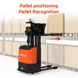 Apilador de Palés Rhino 1.5T con Altura de Elevación de 2.5 Metros, Horquillas de Elevación Ajustables y Plataforma de Trabajo |   Apilador de Almacén Directo de Fábrica - Product Image 1