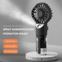 Ventilateur portable rechargeable 2026 à pulvérisation, mini-ventilateur à main pour humidification extérieure et brume fraîche, le plus vendu