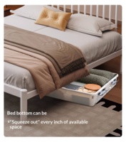 Support de sommier robuste et silencieux, style minimaliste moderne, adapté pour chambre à coucher, appartement, hôtel.