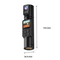 Nueva Cámara de Acción Portátil 4K con Pantalla IPS de 1.5'' y 350 °   Lente Giratoria para Vlogging/Ciclismo