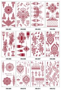 HN 500 Motifs de <span class=keywords><strong>tatouage</strong></span> en papier transfert pour boutique, motif <span class=keywords><strong>dentelle</strong></span> bordeaux sexy et érotique, autocollant de <span class=keywords><strong>tatouage</strong></span> pour <span class=keywords><strong>bras</strong></span> et doigts - Product Image 6