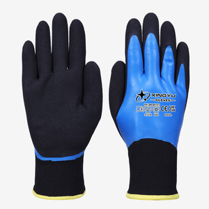 Guantes de Trabajo Recubiertos de Nitrilo Personalizados XINGYU, Guantes de Seguridad Antideslizantes para Clima Frío, Guantes de Protección de Nitrilo, Guantes Cálidos para el Trabajo - Product Image 3
