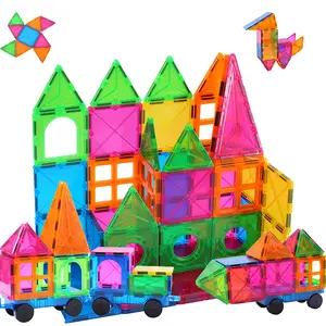 Castle Magnetic Puzzle Blocks Christmas DIY Magnetic Building Blocks Toy for Kids Sheet Toys