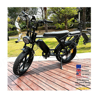 VOMO V8 Chopper sepeda elektrik, kargo sepeda Eu gudang 20 inci gratis pengiriman Ebike suspensi depan C80