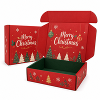 Boîte d'emballage cadeau de Noël en carton ondulé de qualité supérieure pour Thanksgiving, boîte d'expédition écologique pour petites entreprises