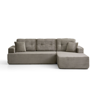 Canapé compressible trois places, confortable et moelleux, convertible en lit, design modulaire pliable pour entrepôt et hôtel