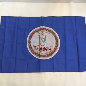 ธงสามเหลี่ยมปักลายเวอร์จิเนีย ขนาด 3x5 ฟุต ผลิตจากผ้า Oxford 210D ทนทาน ธงรัฐสหรัฐ 50 รัฐ แข็งแรงและทนต่อการใช้งาน - Product Image 4