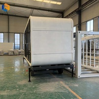 Maison capsule intelligente de 10/15/20 pieds avec remorque inférieure, idéale pour les campings, les hôtels et les fêtes d'anniversaire