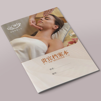 Brochure du profil client des salons de beauté Livre d'enregistrement en papier couché pour la gestion des données de consommation Impression offset