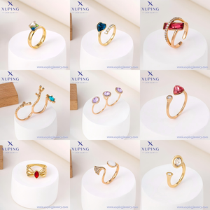 250718 ज्वैलरी मल्टी स्टाइल रिंग संग्रह 14k 18k गोल्ड प्लेटेड जेम्स्टोन रिंग्स थोक ऑर्डर फैशन गहने - Product Image 5