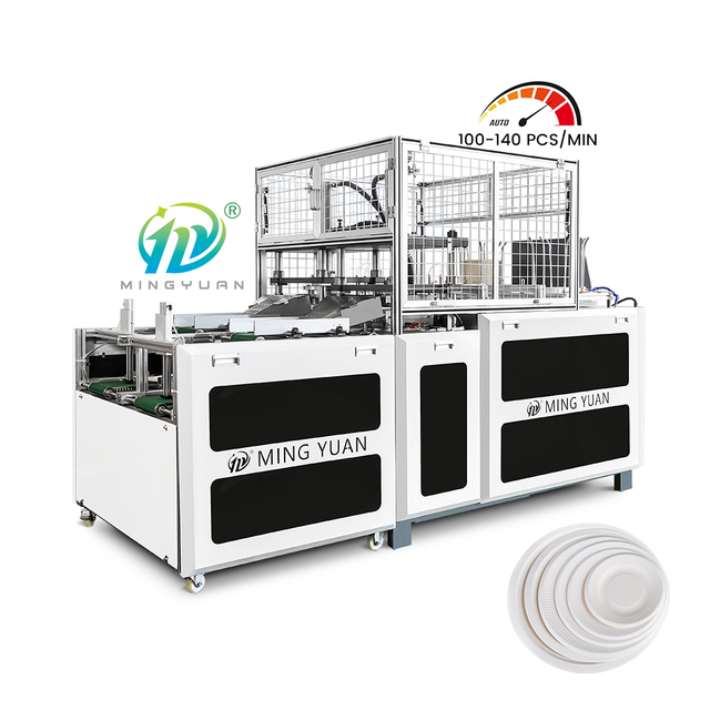 High Speed 100-140 Piece/minute Fully Automatic Paper Plate Machine 2-12 Inch Disposable Paper Plate Making Machine