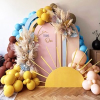 Ensemble de décoration de ballons de fête à faire soi-même, gonflable, pour café blush, couleur bleu citron, ballon en latex, kit de décoration en arc et guirlande