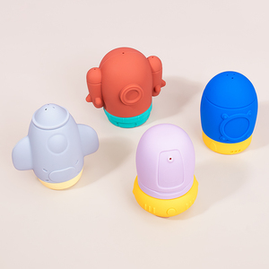 Juguetes de Baño de Silicona de Grado Alimenticio con Diseño de Conejo, Juguetes Flotantes Suaves para Bebés y Niños - Product Image 1