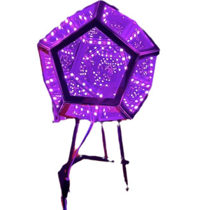 Nuovo arrivo Cool Space lampada da notte a LED Home Desktop Infi Nite 3D Dodecaedro Color Art Light - Product Image 5