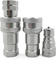 Kit de raccords rapides hydrauliques, connecteurs filetés NPT avec bouchons anti-poussière, qualité industrielle