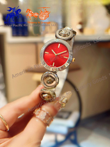 Women's Elegant Luxury Retro Diamond Cheetah Quartz <b>Watch</b> with Square <b>Case</b> Dial ODM Supply Type - Product Image 3