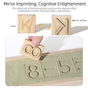 Nuovi <span class=keywords><strong>Giochi</strong></span> Educativi Montessori per Bambini 1-3 Anni, Giocattoli Bestseller per Stampa su Sabbia di Lettere, Alfabeto, Parole e Numeri per Bambini - Product Image 6