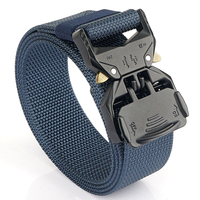 Ceinture tactique décontractée en nylon épais réglable à dégagement rapide pour activités de plein air