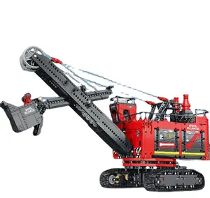 Reobrix22014機械式掘削機のおもちゃビルディングブロッククレーントラック子供用アセンブリクリスマス誕生日プレゼント建設おもちゃ