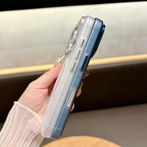 Funda translúcida mate para teléfono móvil con cargador inalámbrico para iPhone 16, 15, 14 Pro, funda de lujo naranja para iPhone 17 Pro Max - Product Image 4