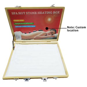 Terapi basal energi alami 20 buah, kotak pijat batu panas Spa untuk tubuh - Product Image 6