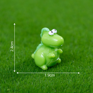 Adorables figurines de dinosaures miniatures en résine pour micro-paysages, décorations pour jardin féerique, maison de poupée, cadeau - Product Image 5
