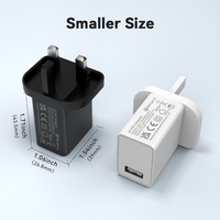 Hot UKCA CB CE Certified UK Style 5 v 1.5 a Chargeur 2 Amp 5 Volt Chargeur