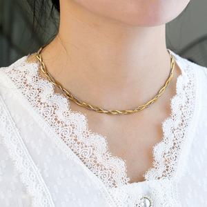 Trendy Anti Tarnish Hypoallergenic Stainless Steel 14k 18k PVD <b>Gold</b> Plated Necklace Bracelet <b>Jewelry</b> <b>Sets</b> for Women - Product Image 3