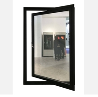 Fenêtres et portes à battants pivotants en alliage d'aluminium de qualité, double vitrage, fenêtres à battants en acier, style ouvert, fenêtre en aluminium