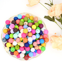 Juguete de dentición para bebés hecho a mano, de gran venta, con cuentas de silicona PVC de 15 mm con forma de caramelo, accesorios de cuentas sueltas al por mayor