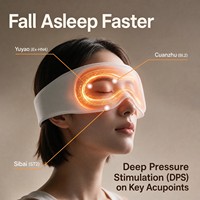 Máscara de Dormir con Peso 3D Mejorada 2026 para un Sueño Profundo con REM |   Antifaz con Peso para Dormir 100% Opaco con 155g de Microperlas de Vidrio