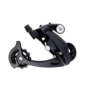 Shinesoon Dérailleur arrière pour vélo de route <span class=keywords><strong>VTT</strong></span> <span class=keywords><strong>8</strong></span>/9 <span class=keywords><strong>vitesses</strong></span> avec levier de vitesse en aluminium 3 <span class=keywords><strong>vitesses</strong></span>, capacité 36T, noir, 260g, plastique + métal - Product Image 6
