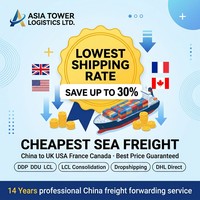 Transitaire maritime le moins cher Chine vers Royaume-Uni, États-Unis, France, Canada DDP DDU LCL Express Agent d'expédition directe DHL Dropshipping