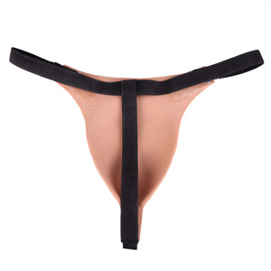 Body Shaping <span class=keywords><strong>Travesti</strong></span> CDs Caché Organes génitaux Fade Vagin Sous-Vêtements Hommes S'habiller Comme Femmes String En Forme De Feuille Fade Vagin Pantalon - Product Image 2