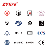 Accessoires d'équipement de lutte contre l'incendie ZYfire BS6391 pour tuyau d'incendie couvert Double NBR approuvé 15bar 15-30m