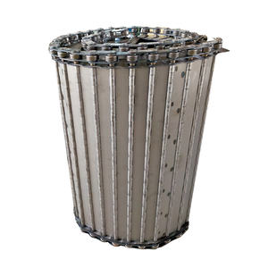 中国ステンレス鋼ロッドチェーンコンベアベルト金属ワイヤーメッシュプレーンウィーブ溶接加工サービスハニカムデザイン - Product Image 2