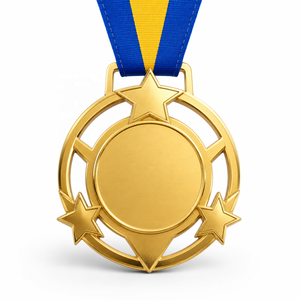 Medaglia Personalizzata in Lega di Zinco 3D Placcata Oro e Argento per Logo, Premi Sportivi e Scolastici con Nastro, Souvenir Personalizzato - Product Image 6