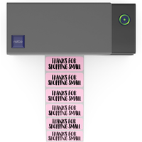 Rouleau d'étiquettes thermiques roses 2*1 pouce, vierges, pour codes-barres et références SKU, compatibles avec l'imprimante thermique directe Rollo